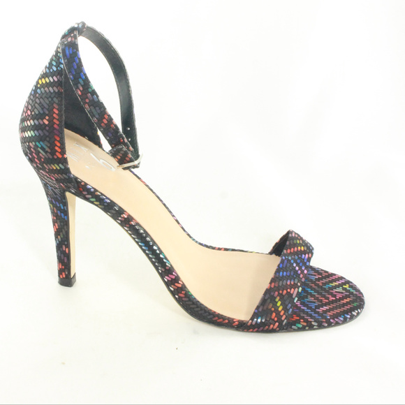 Mix No. 6 Shoes - MIX No 6 Multicolor Geometric Ankle Strap Sandals